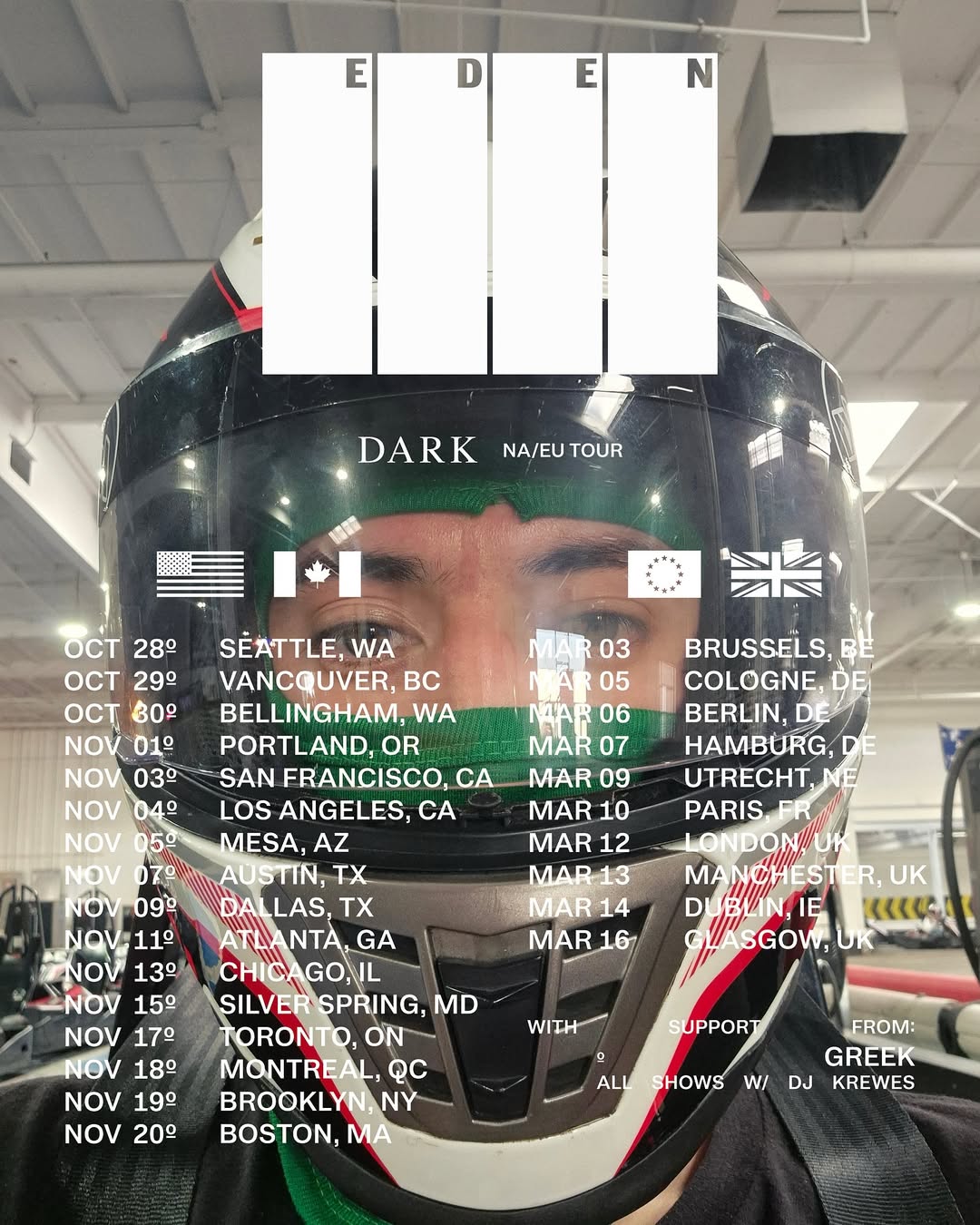 EDEN Dark Tour Poster 2026
